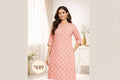 Pure Cotton Printed Kurti – Pink | Casual Daily Wear